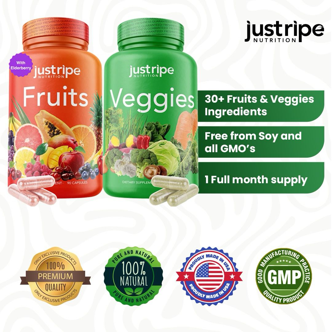 Fruits & Veggies - Balance of Daily Nature in each serving - 1 Month Supply