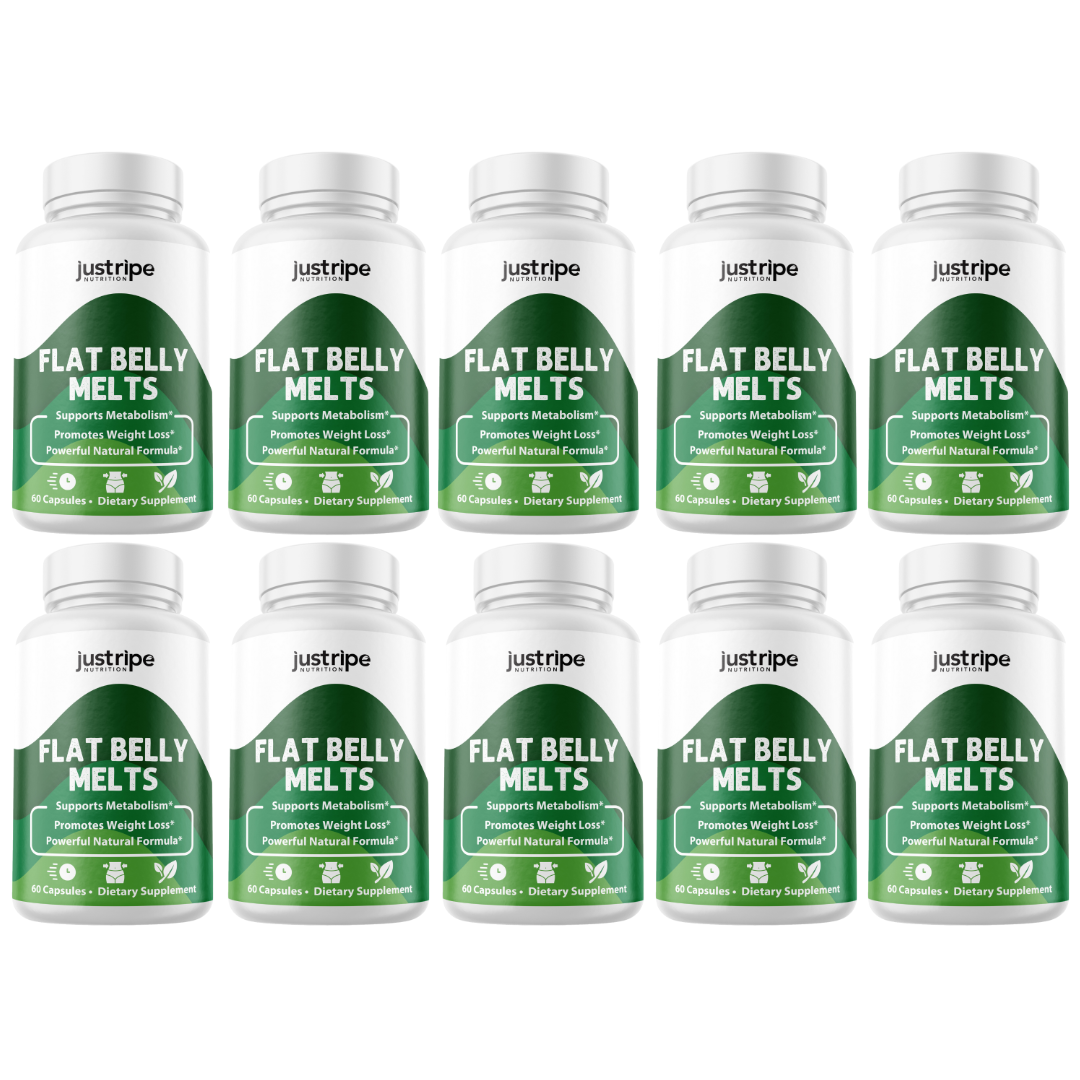 10 Pack Flat Belly Melts Supplement-Supports Metabolism Advanced Formula 60 Caps
