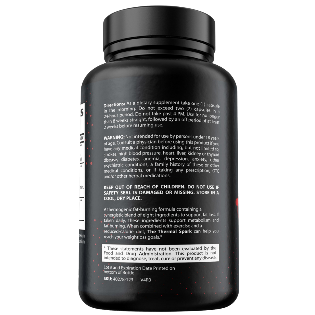 12 Pack Thermal Spark Thermogenic Fat burner- 60 Capsules