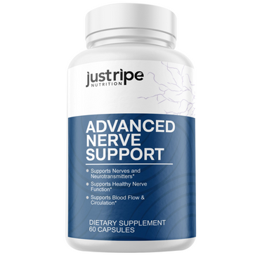 10 Pack Advanced Nerve Support by Just Ripe- 60 Capsules