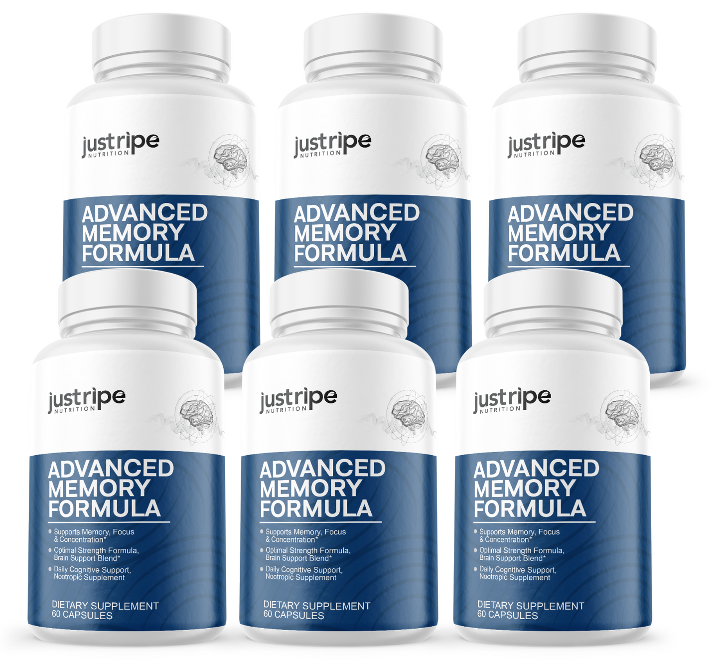 Advanced Memory Formula- Best Nootropic Brain Supplement Memory & Focus - 10 Pack