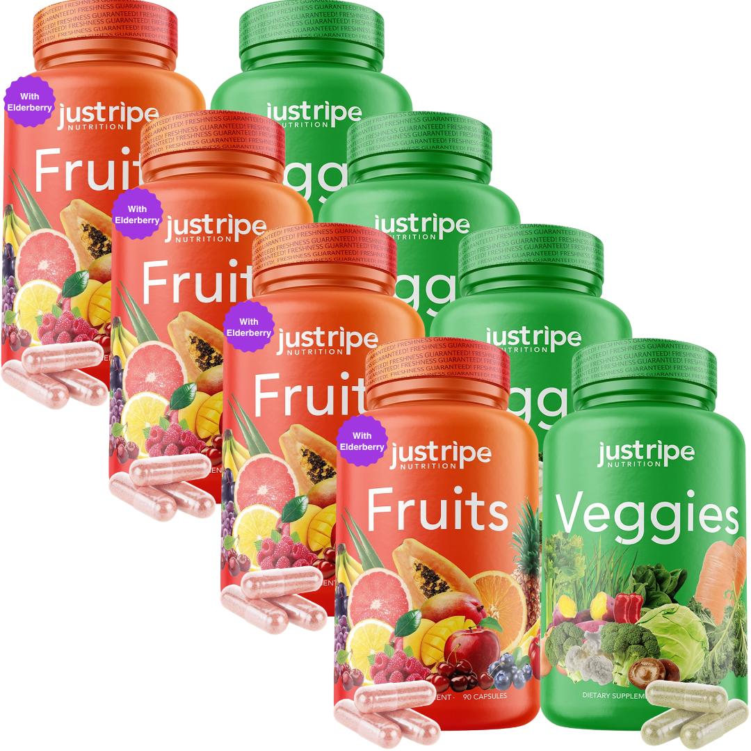 Fruits & Veggies - Balance of Daily Nature in each serving - 4 Month Supply