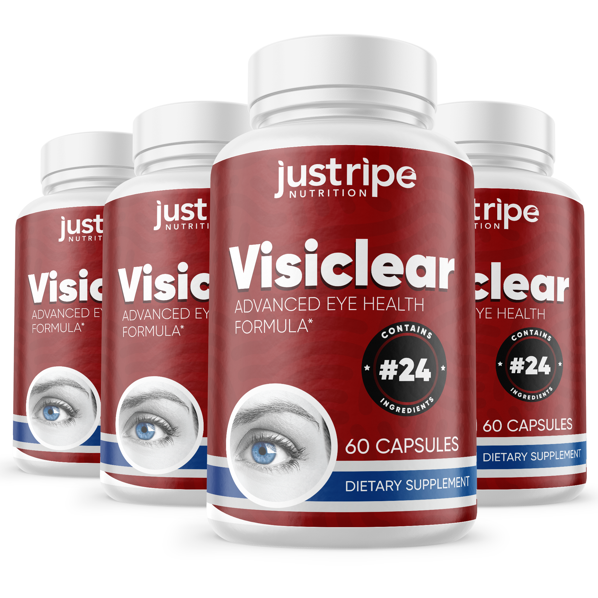 4 Pack VisiClear Advanced Eye Formula for Eyes Supplement Formula
