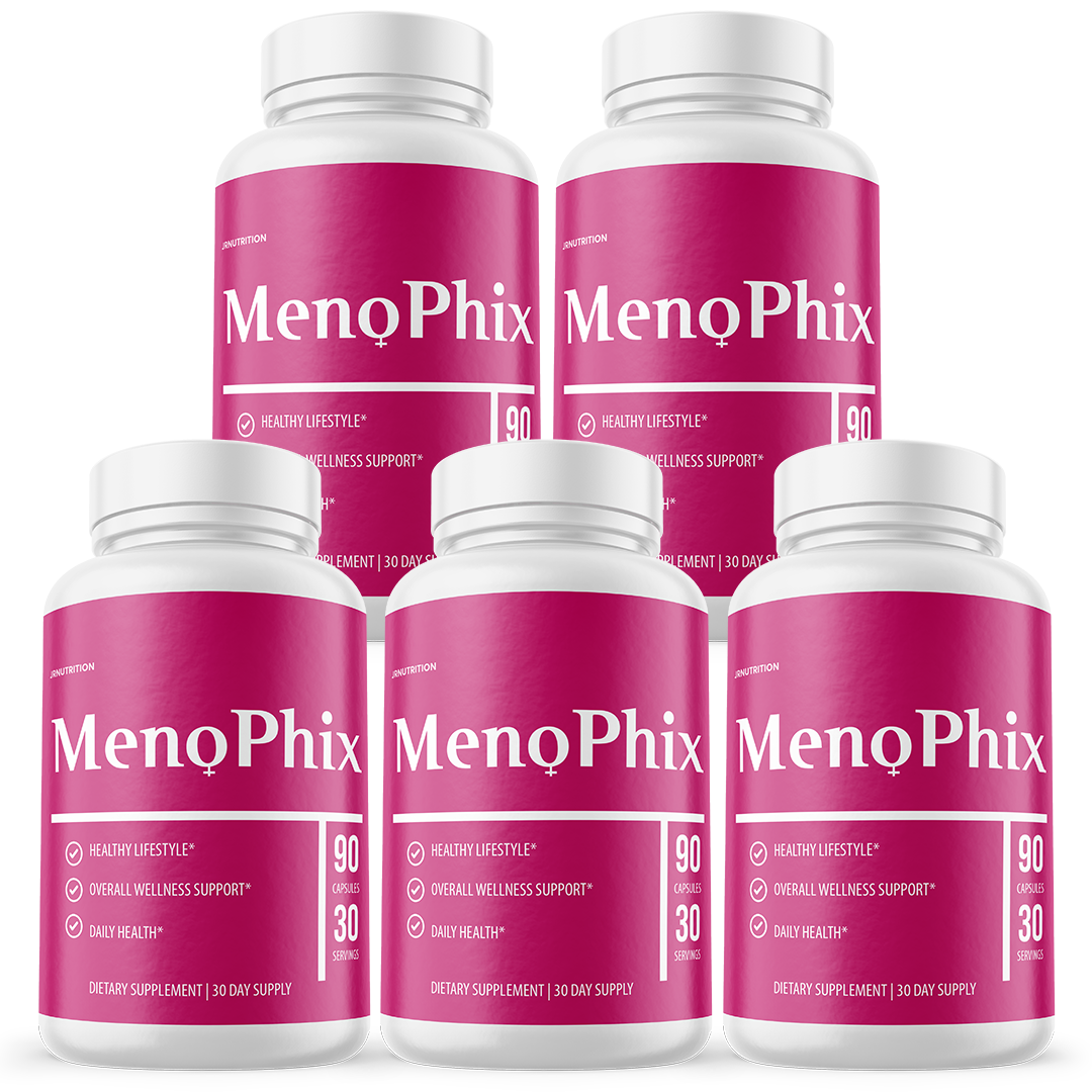 MenoPhix Capsules: Menopause support, Hormonal balance and Comfort - 5 Bottles