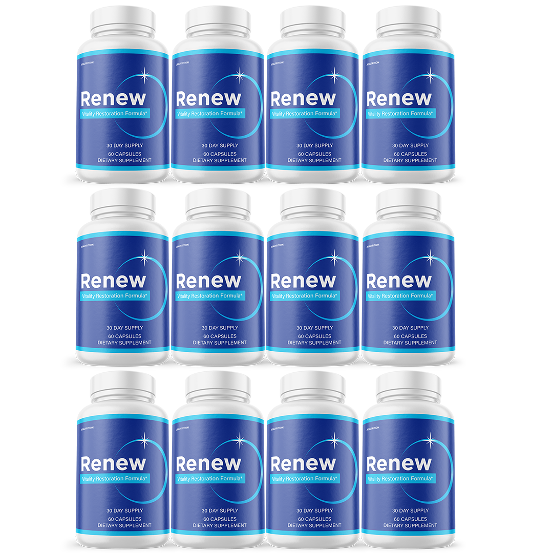 Renew - Vitality Support Dietary Supplement 60 Capsules (12 Pack)