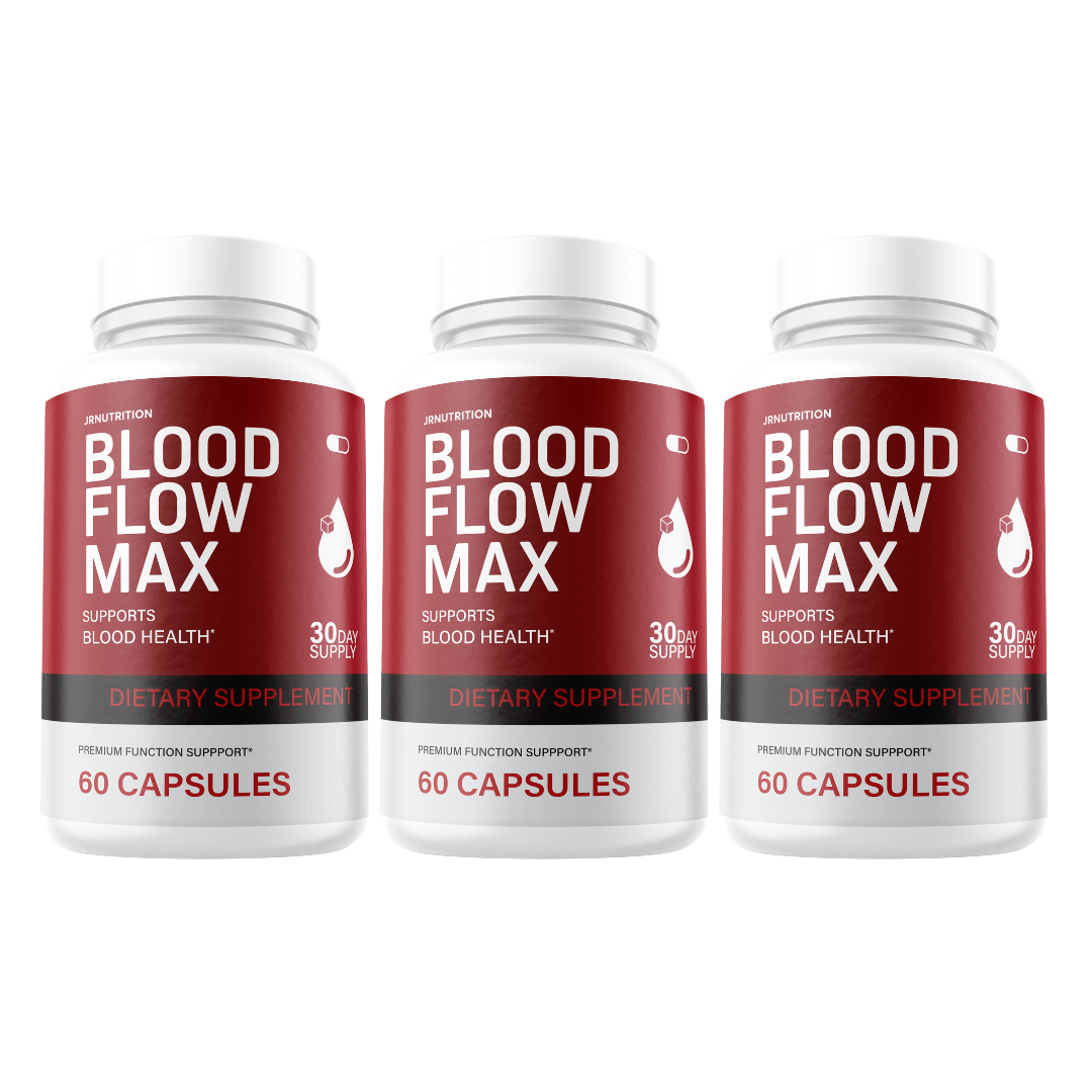 Blood Flow Max - Blood Formula Dietary Supplement (3 Pack)