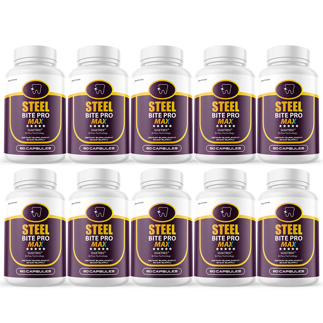 Steel Bite Pro - Dietary Supplement 60 Capsules (10 Pack)