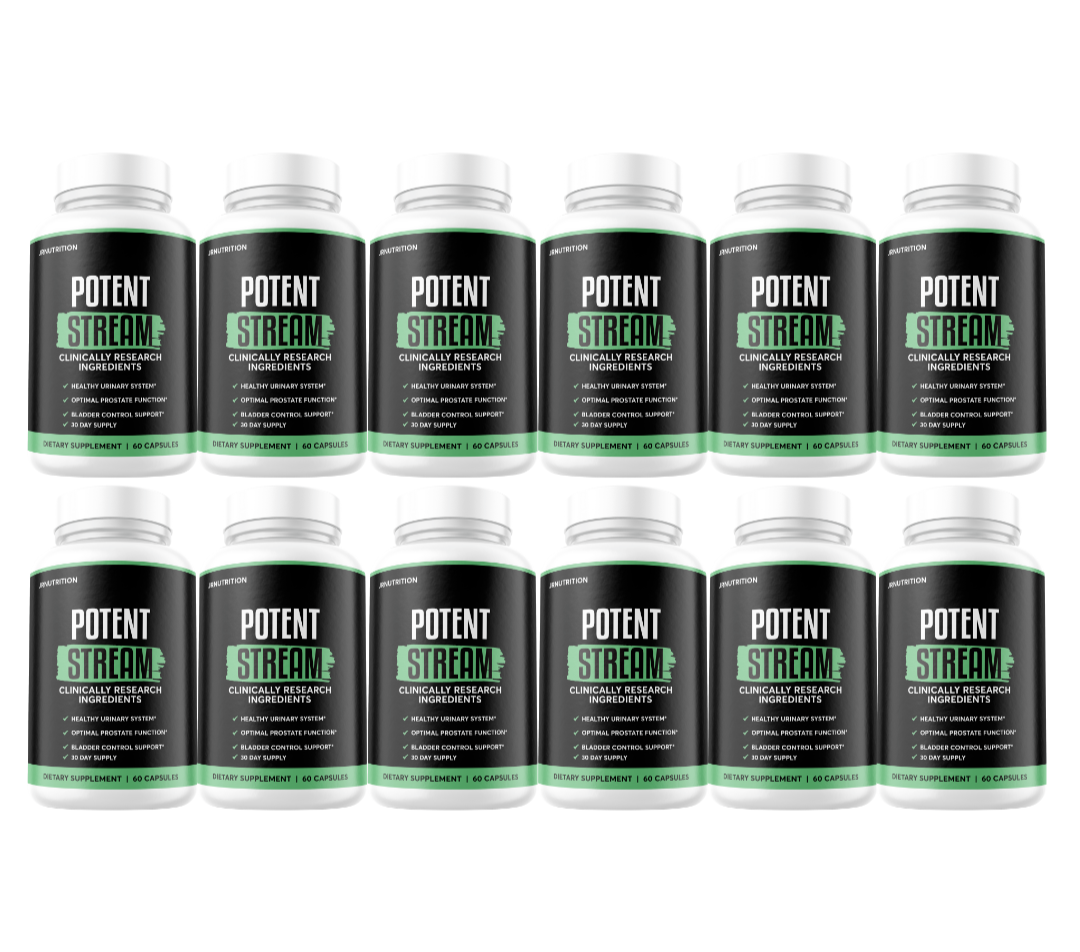 Potent Stream - Prostate Support Dietary Supplement (12 Pack)