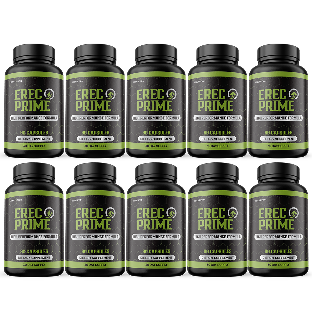 Erec Prime Supplement for Men Virility, Male Performance Pills - 10 Bottles
