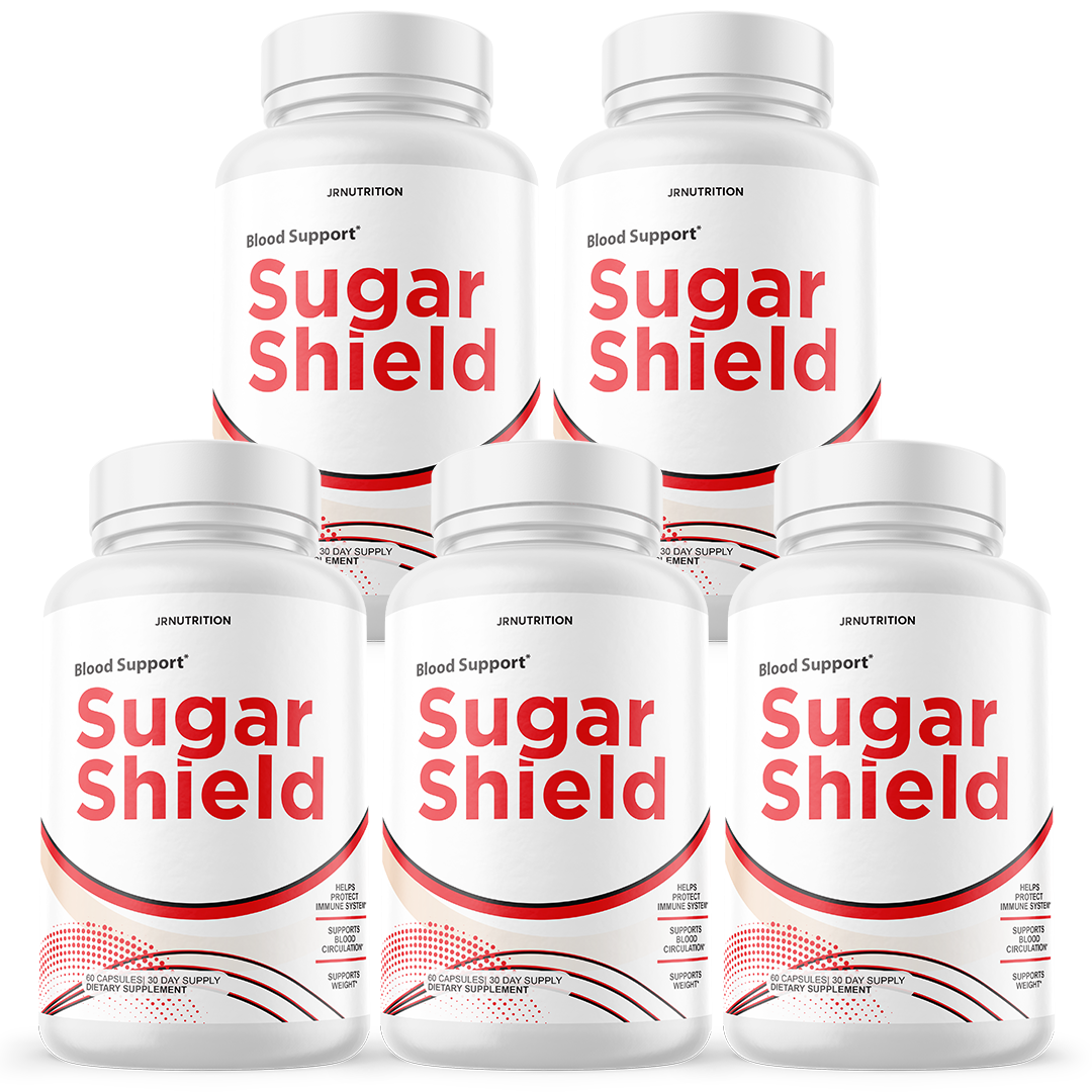 Sugar Shield - Sugar Support Dietary Supplement 60 Capsules (5 Pack)