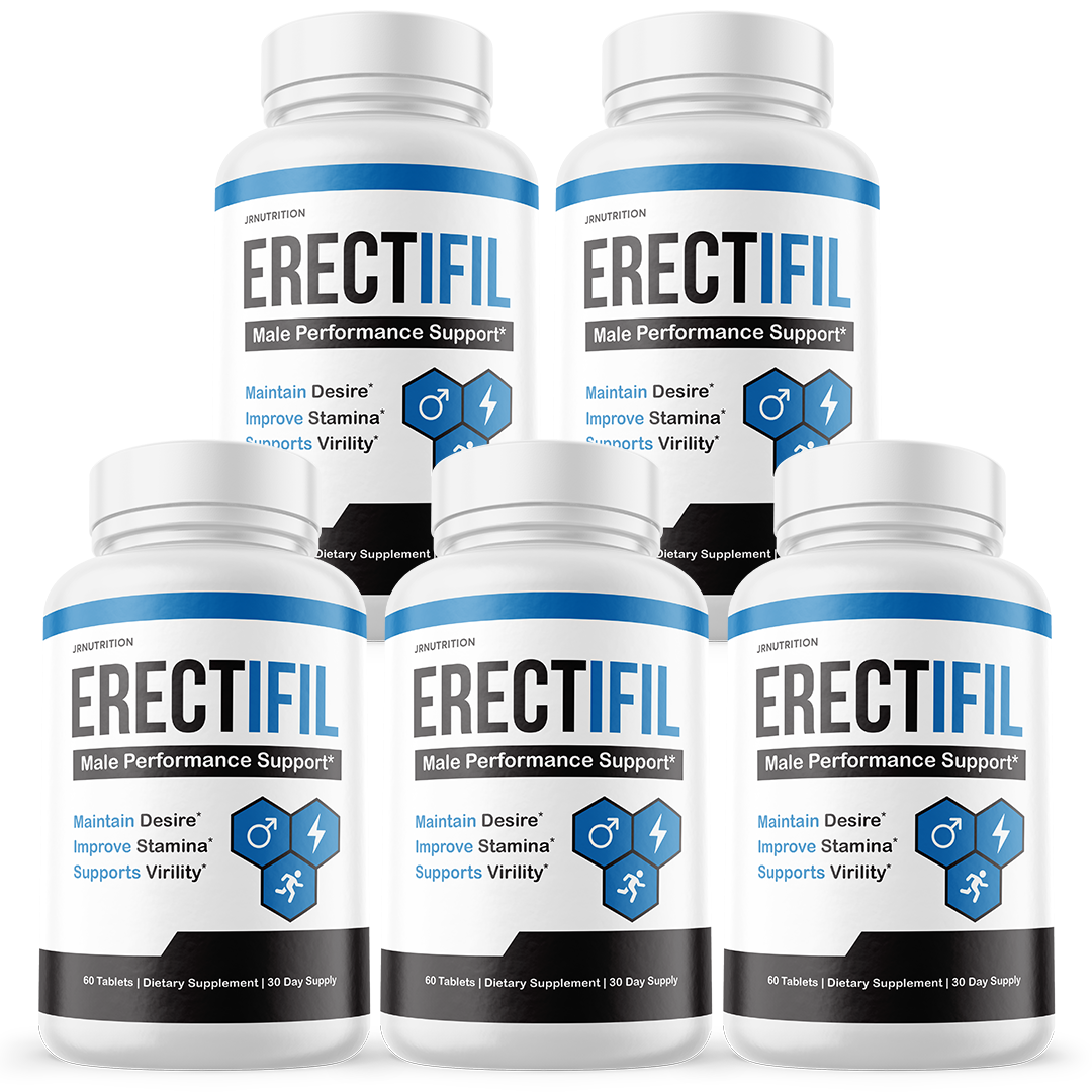 Erectifil Tablets - All Natural Support For Men  - 5 Bottles