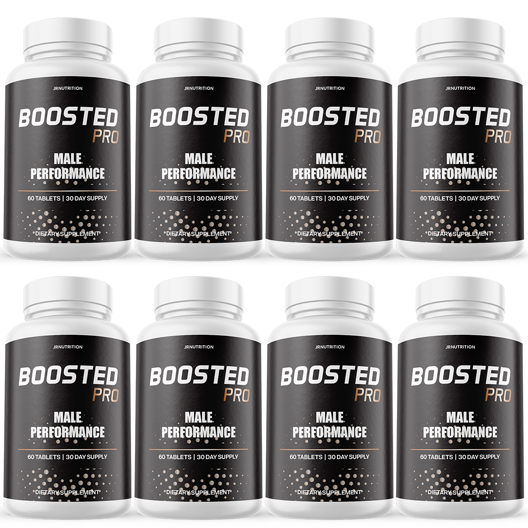 Boosted Pro - Male Performance Dietary Supplement 60 Tablets (8 Pack)