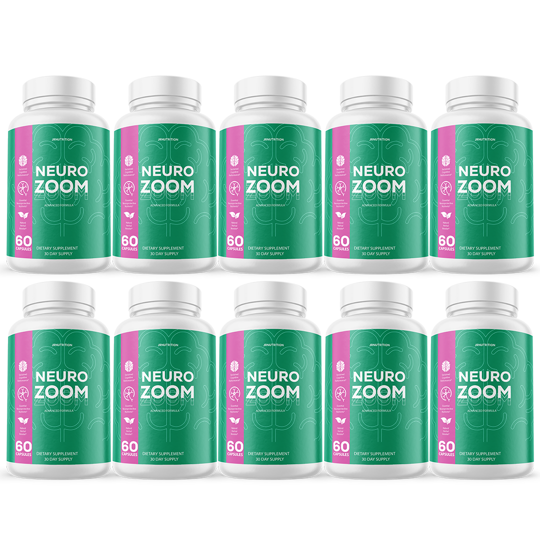 Neuro Zoom - Cognitive Support Dietary Supplement 60 Capsules (10 Pack)