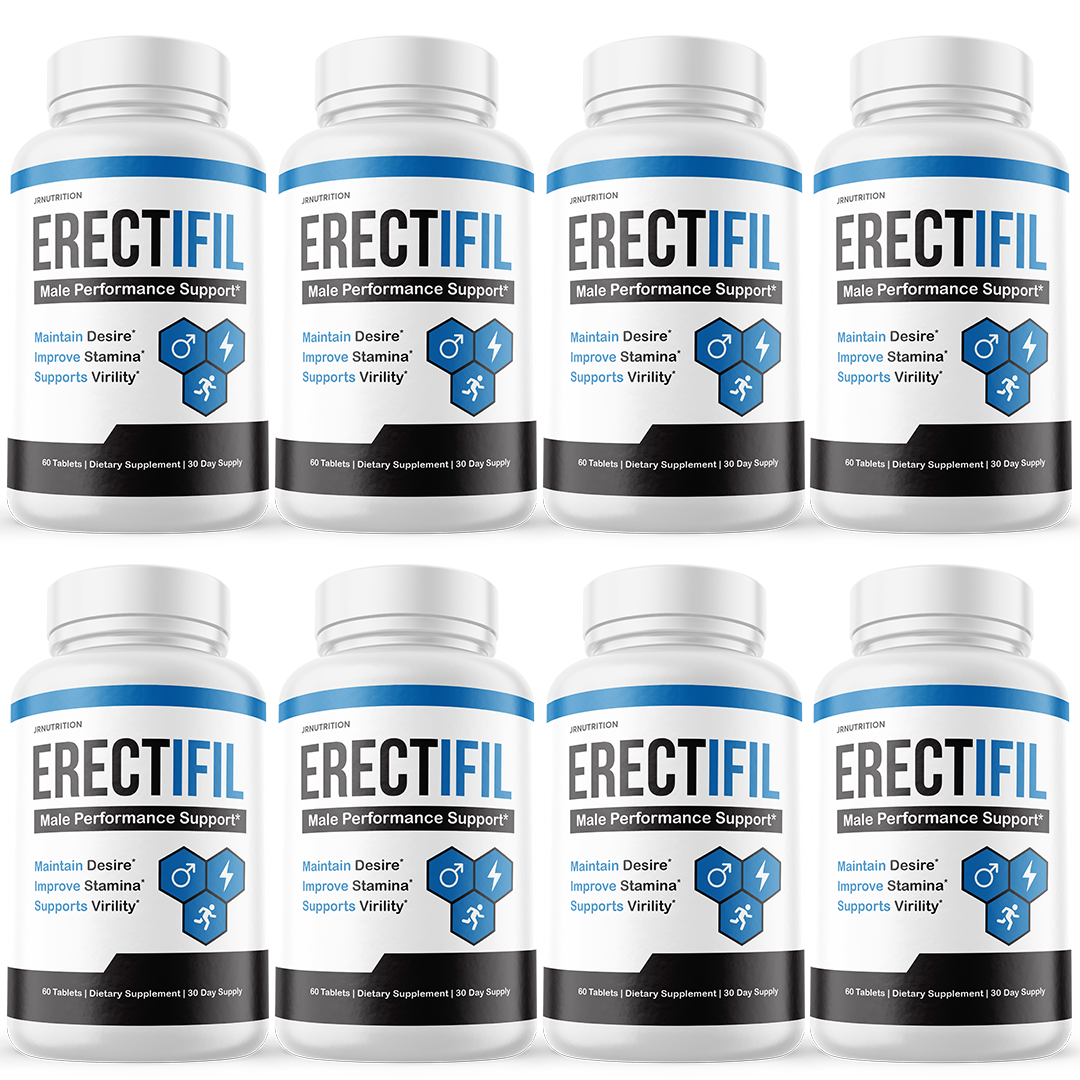Erectifil Tablets - All Natural Support For Men  - 8 Bottles