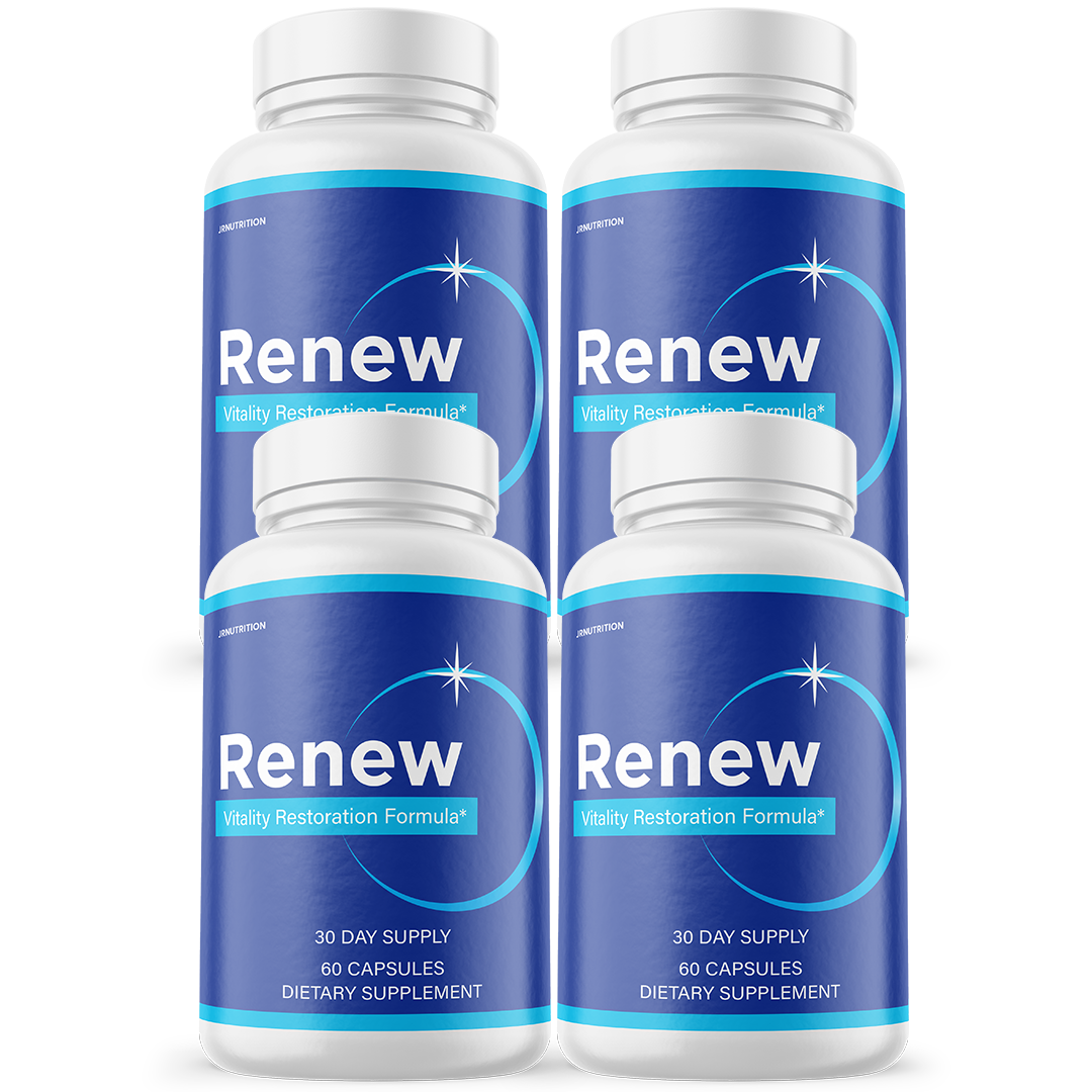 Renew - Vitality Support Dietary Supplement 60 Capsules (4 Pack)