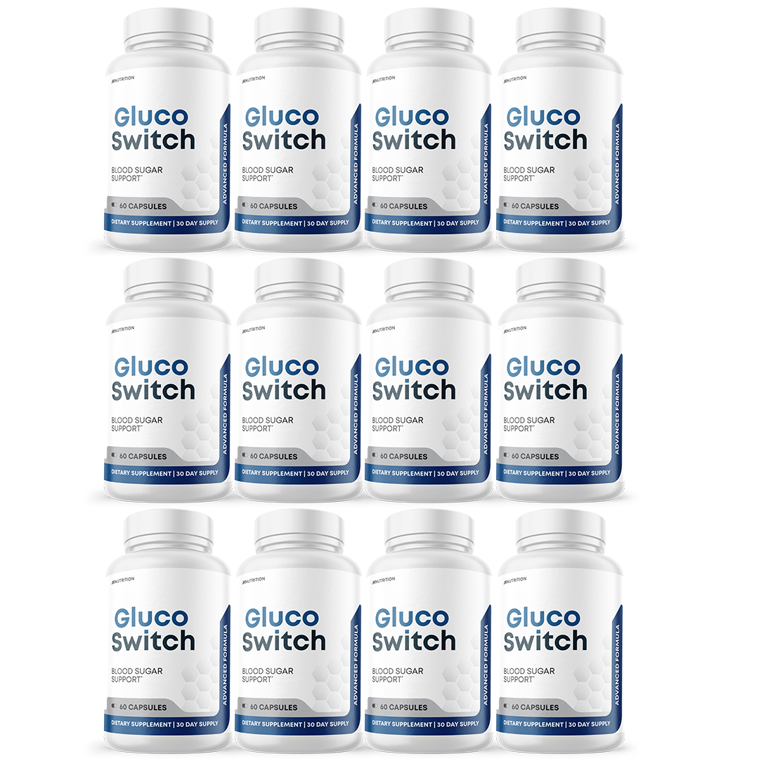 Gluco Switch - Blood Sugar Support Dietary Supplement 60 Capsules (12 Pack)