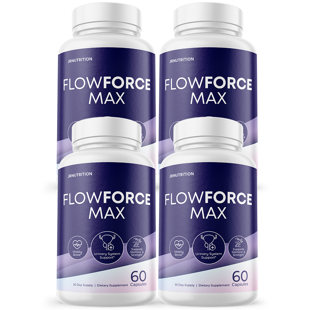 FlowForce Max, Flow Force Max Male Vitality Supplement - 4 Bottles
