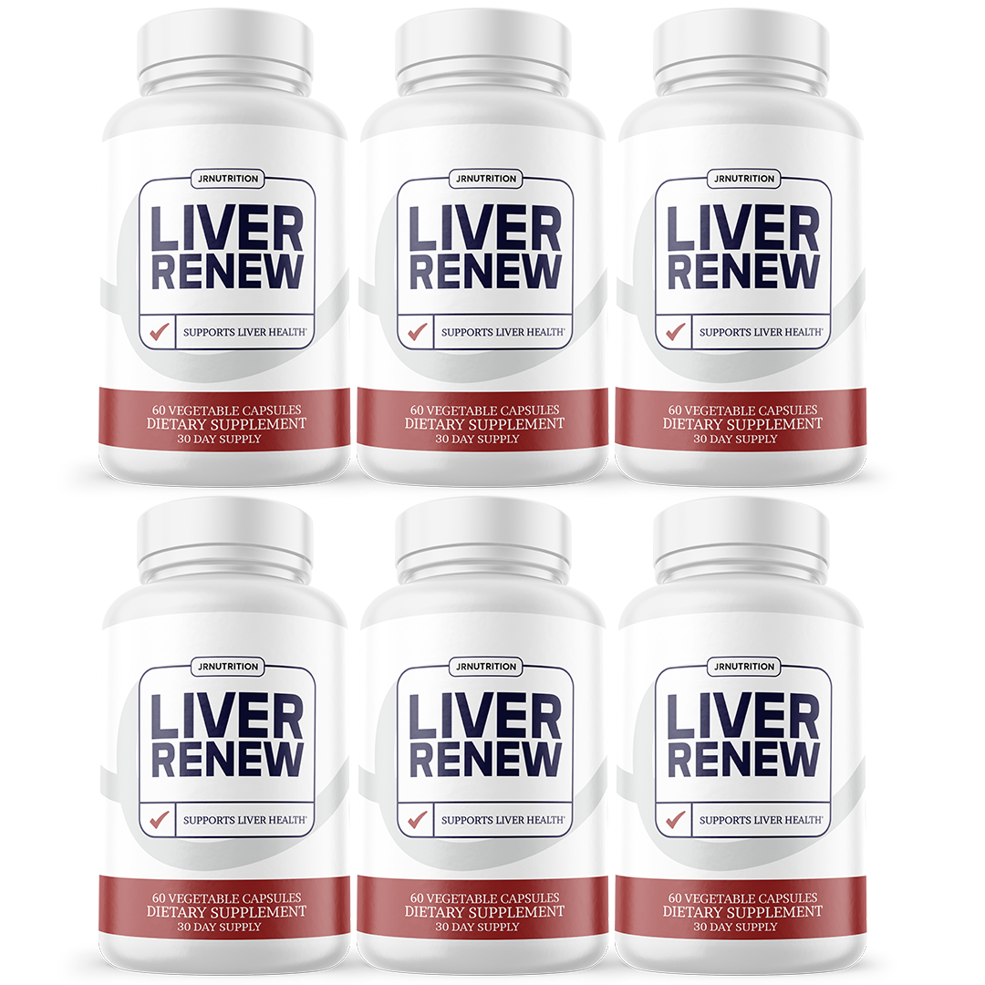 Liver Renew Capsules, Vegan Dietary Supplement - 6 Bottles