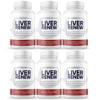 Liver Renew Capsules, Vegan Dietary Supplement - 6 Bottles