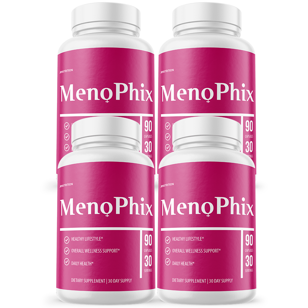 MenoPhix Capsules: Menopause support, Hormonal balance and Comfort - 4 Bottles