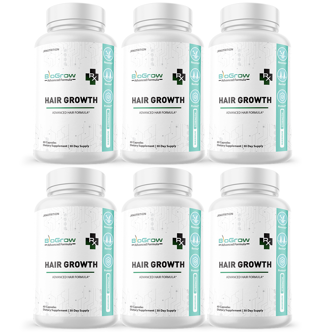 BioGrow - Hair Growth Dietary Supplement 60 Capsules (6 Pack)