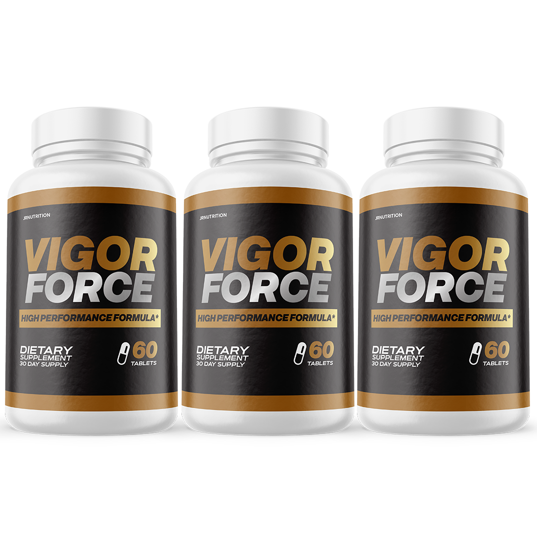 Vigor Force Male Supplement, Vigor Tablets to Boost Vitality & Energy- 3 Bottles