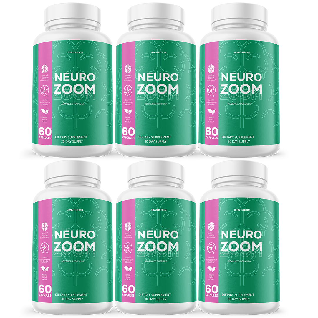 Neuro Zoom - Cognitive Support Dietary Supplement 60 Capsules (6 Pack)