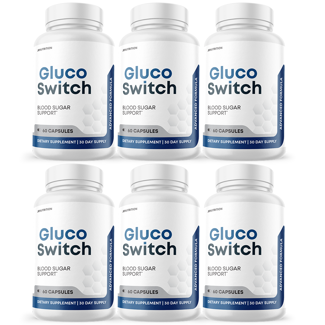 Gluco Switch - Blood Sugar Support Dietary Supplement 60 Capsules (6 Pack)