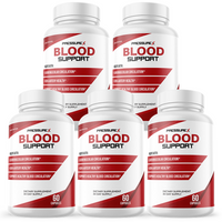 Pressure X Blood Support to Balance Blood Pressure & Sugar Levels - 5 Bottles