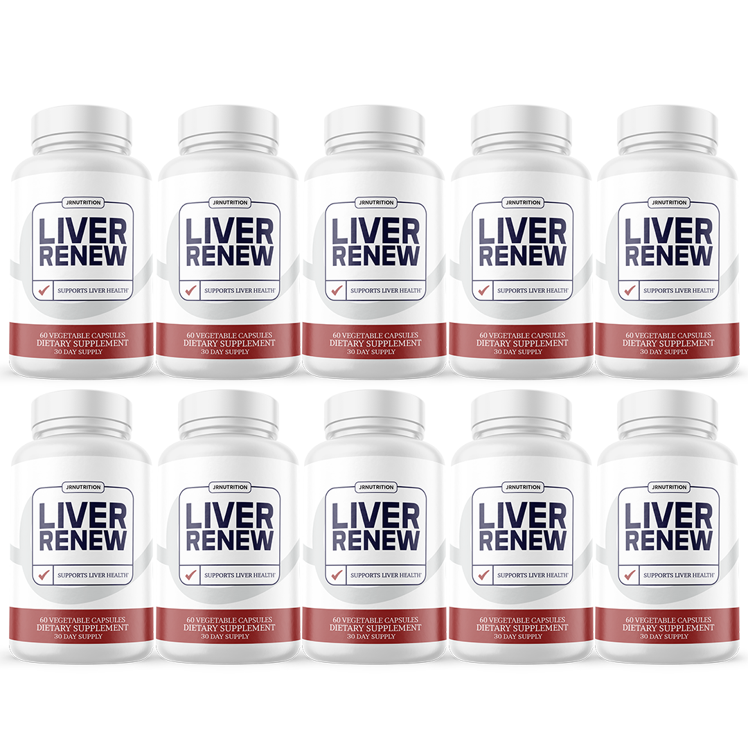 Liver Renew Capsules, Vegan Dietary Supplement - 10 Bottles