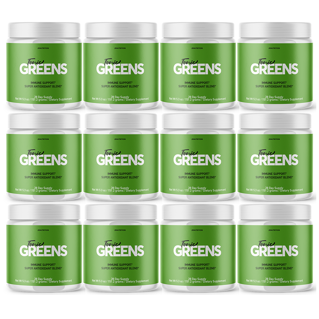 Tonic Greens - Digestive Support Dietary Supplement 2 Grams (12 Pack)