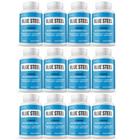 Blue Steel Male Health Tablets for Advanced Performance and T-level- 12 Bottles