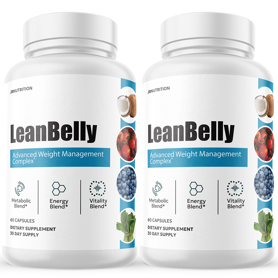 Lean Belly Weight Loss, Appetite Control Supplement - 2 Bottles