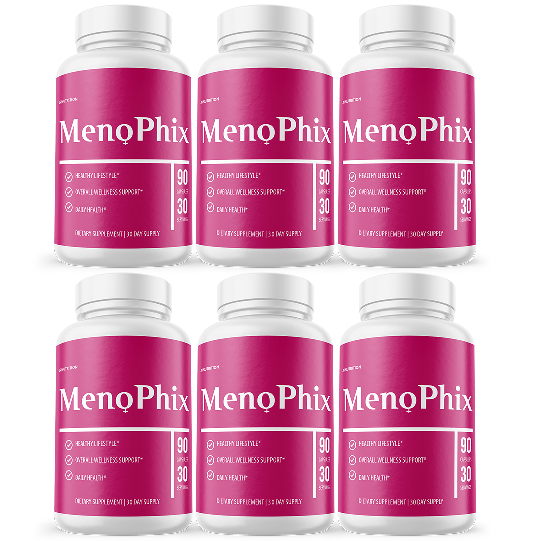 MenoPhix Capsules: Menopause support, Hormonal balance and Comfort - 6 Bottles