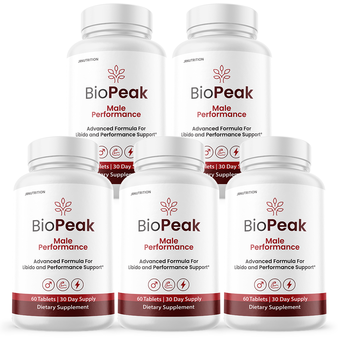 BioPeak Men Enhancement Capsules, BioPeak Pills Last longer - 5 Bottles
