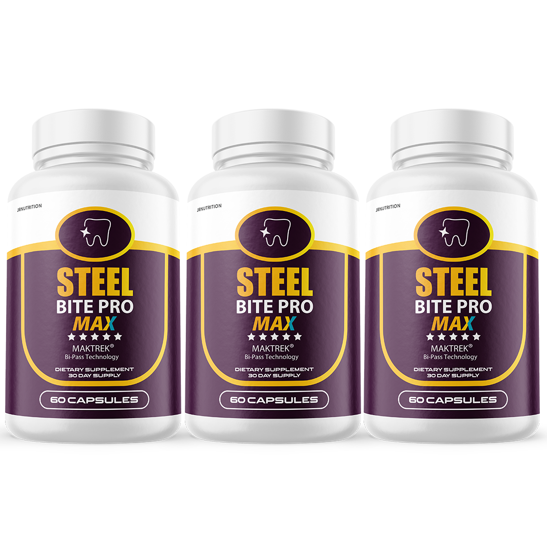 Steel Bite Pro - Dietary Supplement 60 Capsules (3 Pack)