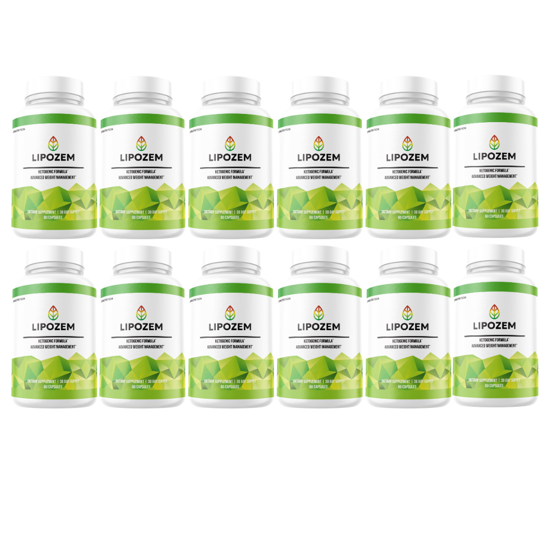 Lipozem - Weight Management Dietary Supplement 60 Capsules (12 Pack)