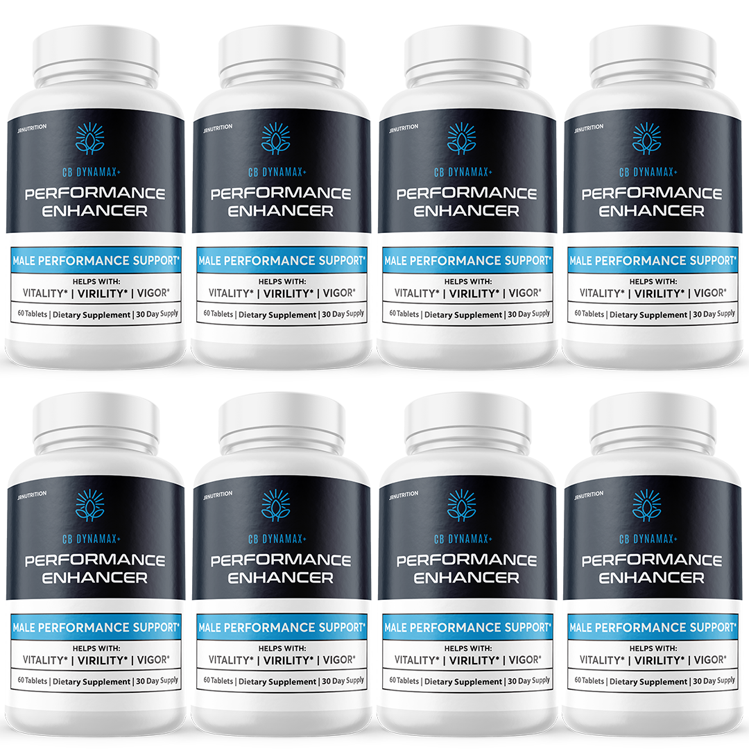 CB Dynamax+ Male Health Pills for Lasting Performance and Endurance - 8 Bottles