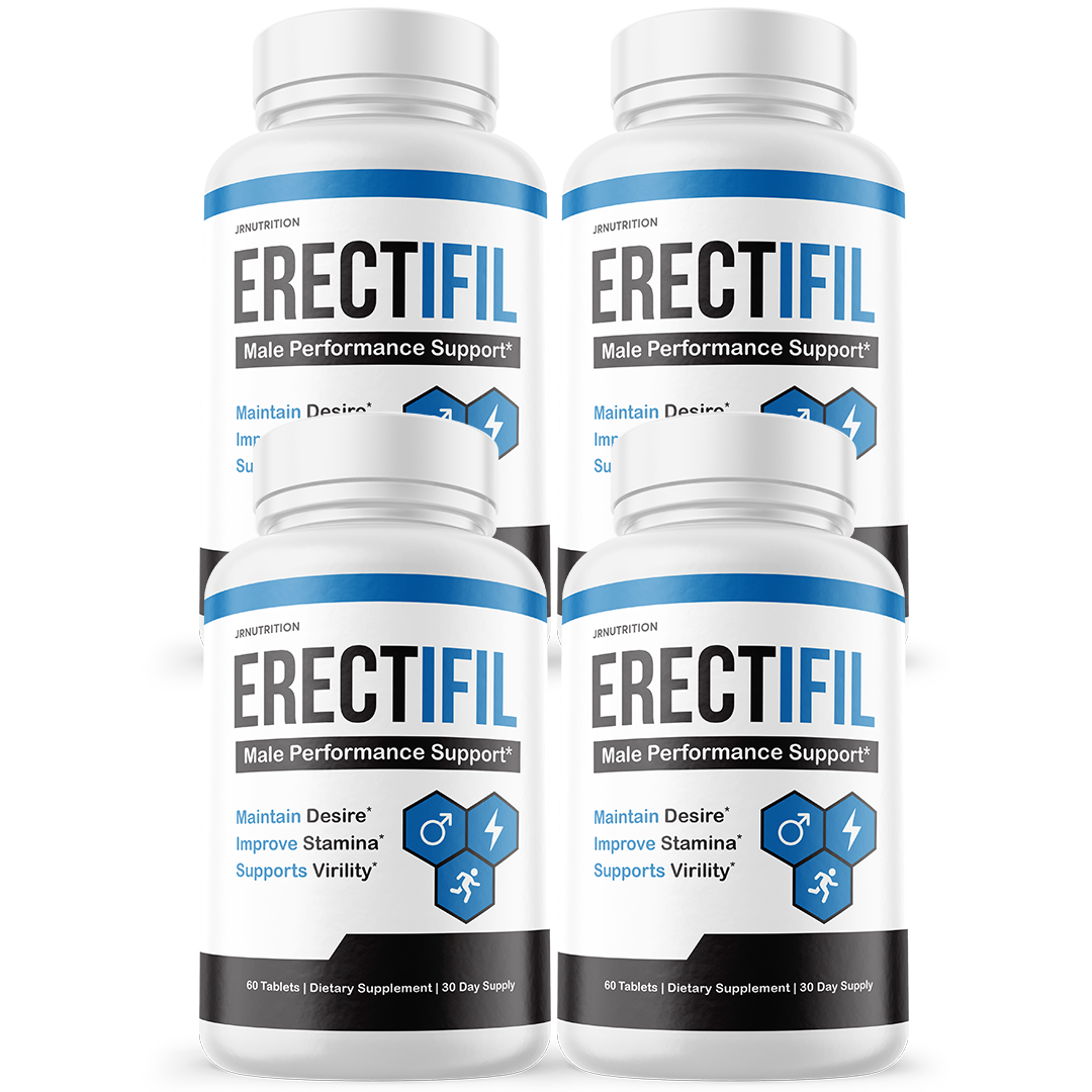 Erectifil Tablets - All Natural Support For Men  - 4 Bottles