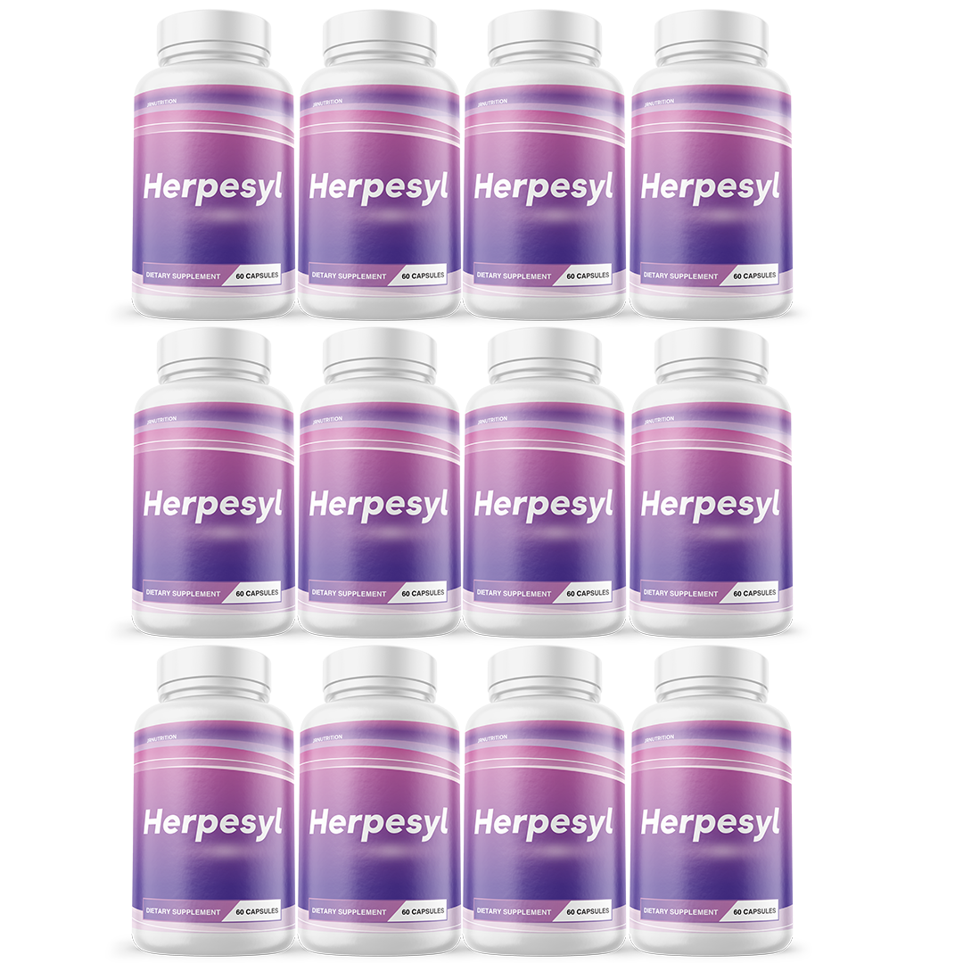 Herpesyl - Dietary Supplement 60 Capsules (12 Pack)