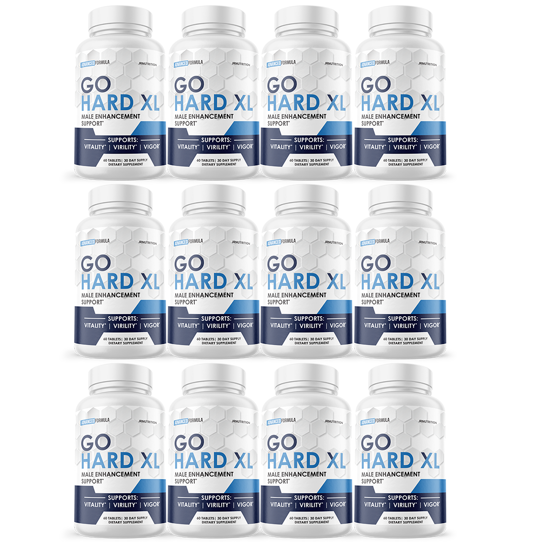 Go Hard XL - Male Virility - 12 Bottles