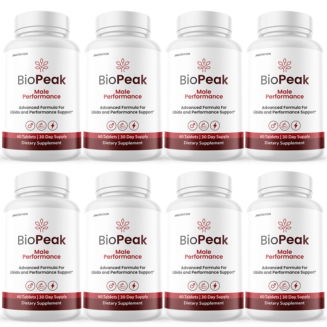 BioPeak Men Enhancement Capsules, BioPeak Pills Last longer - 8 Bottles