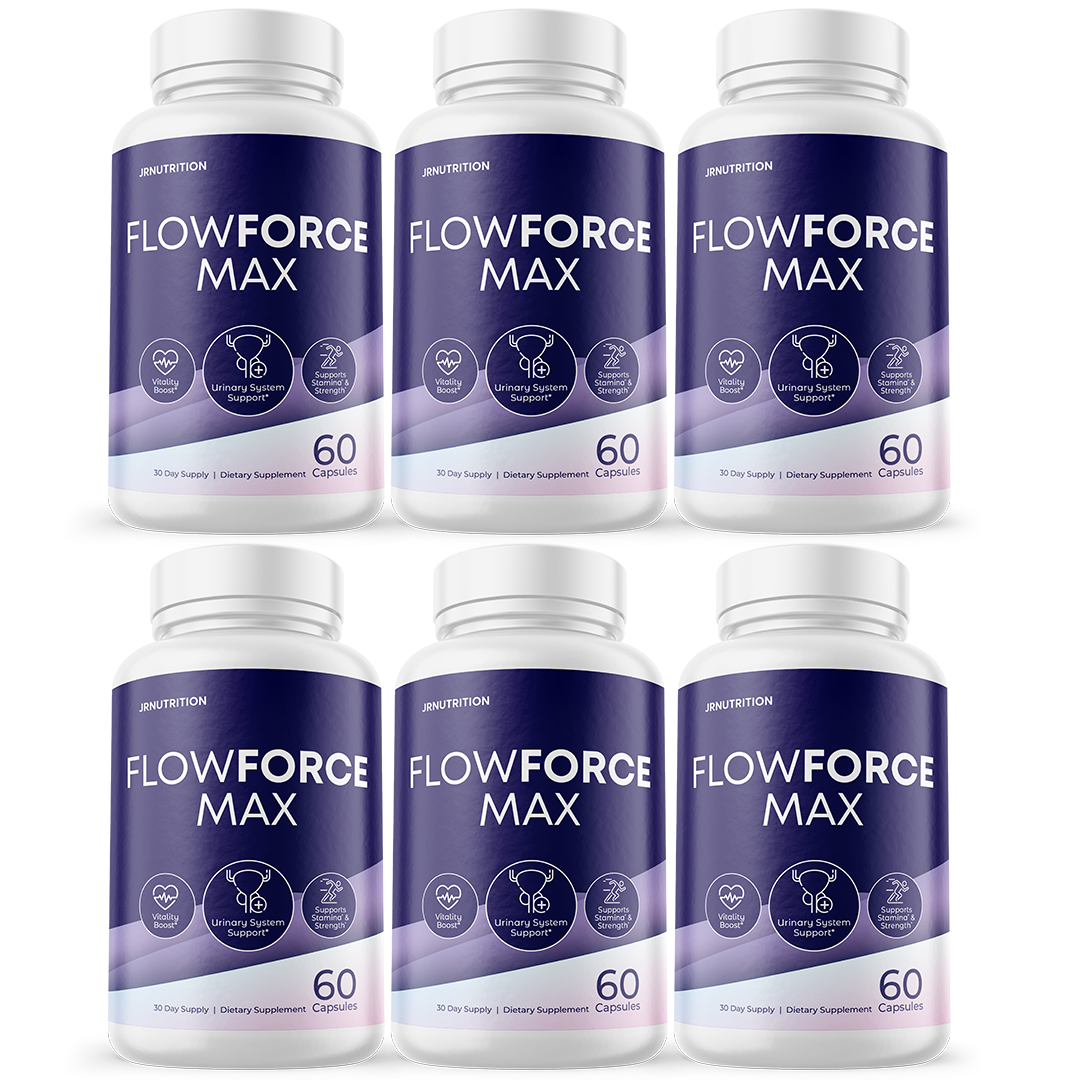FlowForce Max, Flow Force Max Male Vitality Supplement - 6 Bottles