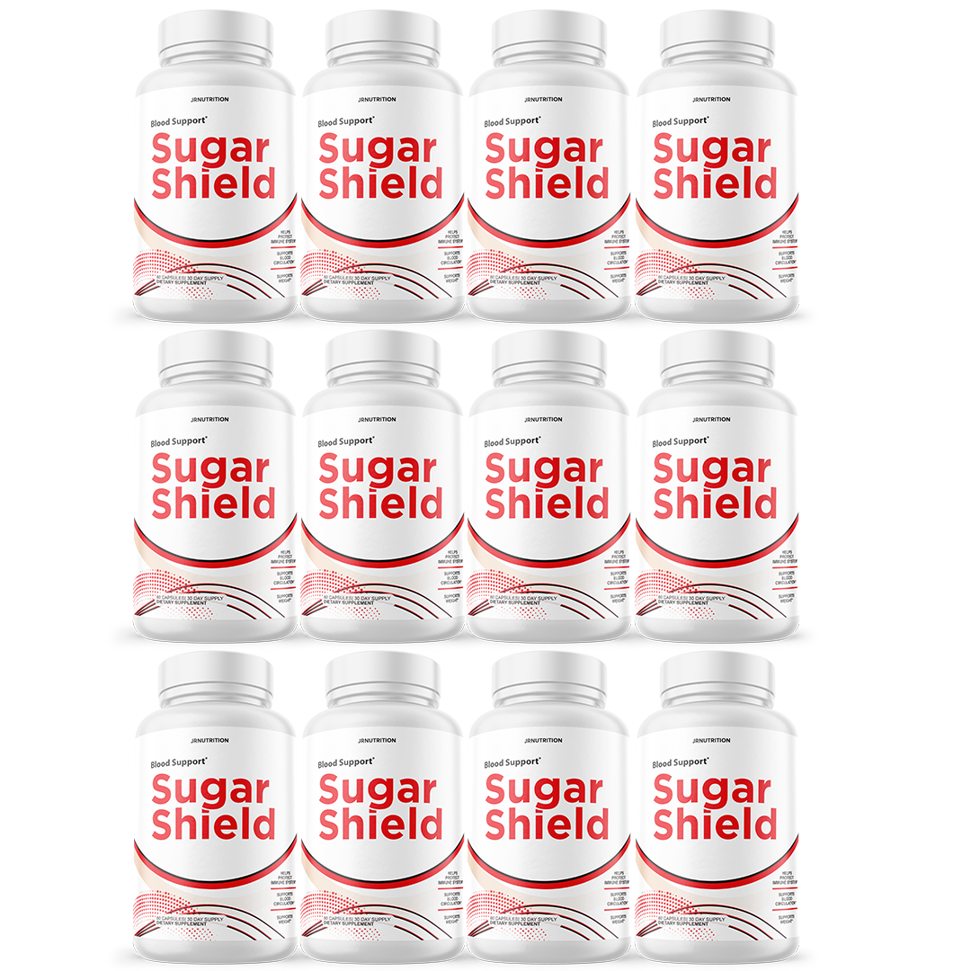 Sugar Shield - Sugar Support Dietary Supplement 60 Capsules (12 Pack)