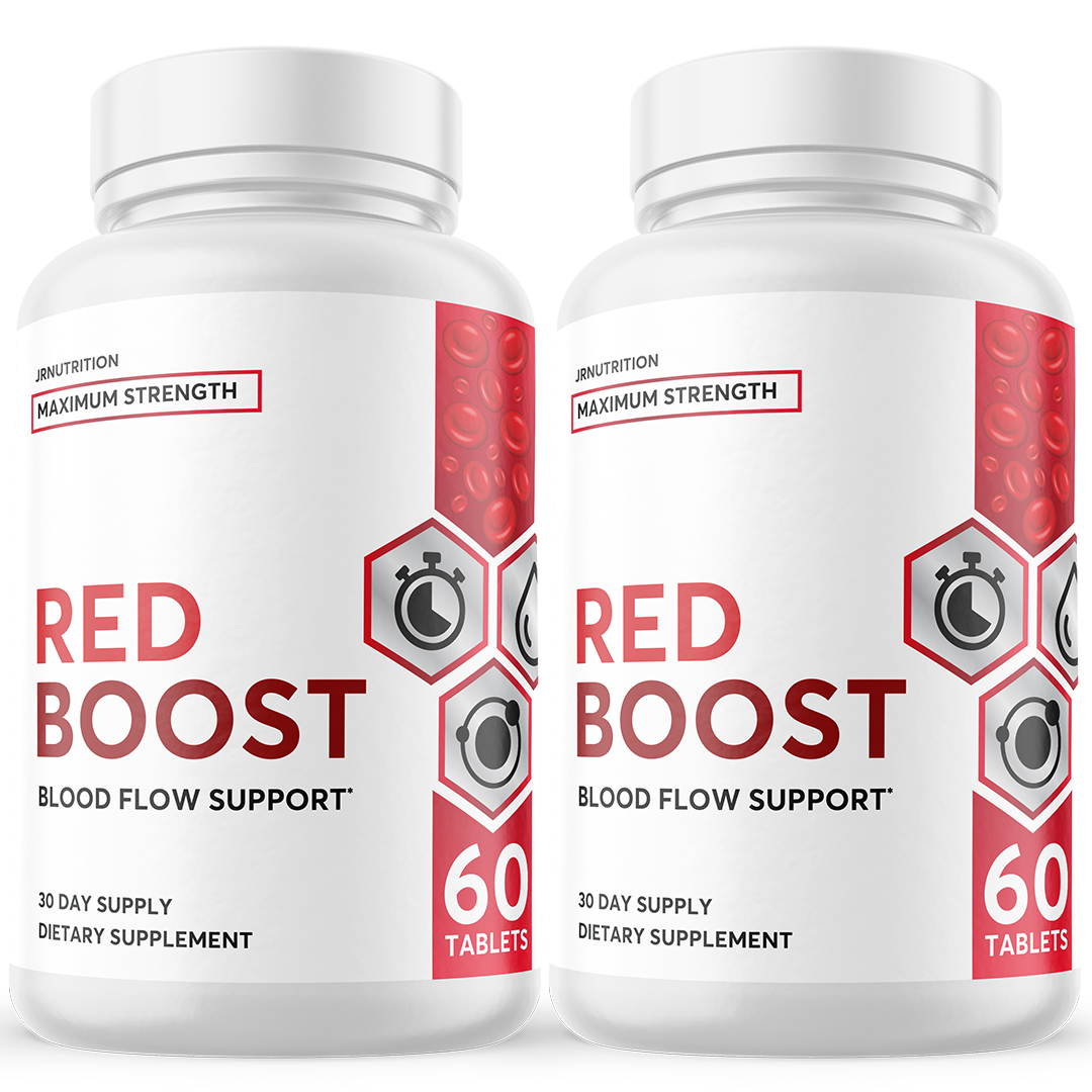 Red Boost - Blood Flow Support Dietary Supplement 60 Capsules (2 Pack)