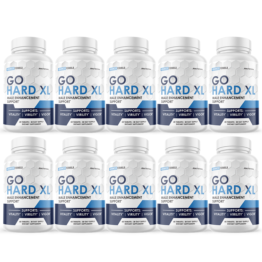 Go Hard XL - Male Virility - 10 Bottles
