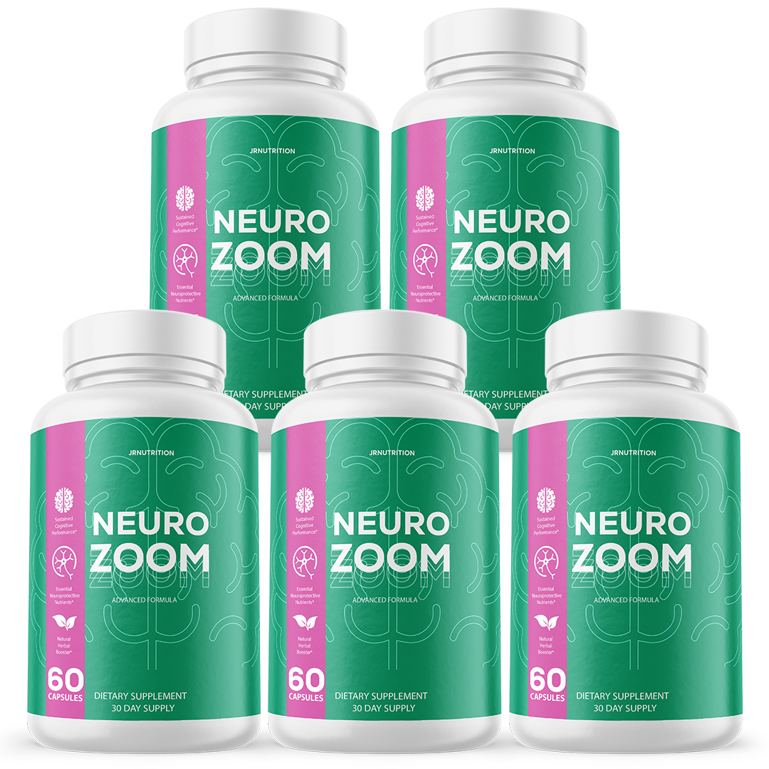 Neuro Zoom - Cognitive Support Dietary Supplement 60 Capsules (5 Pack)