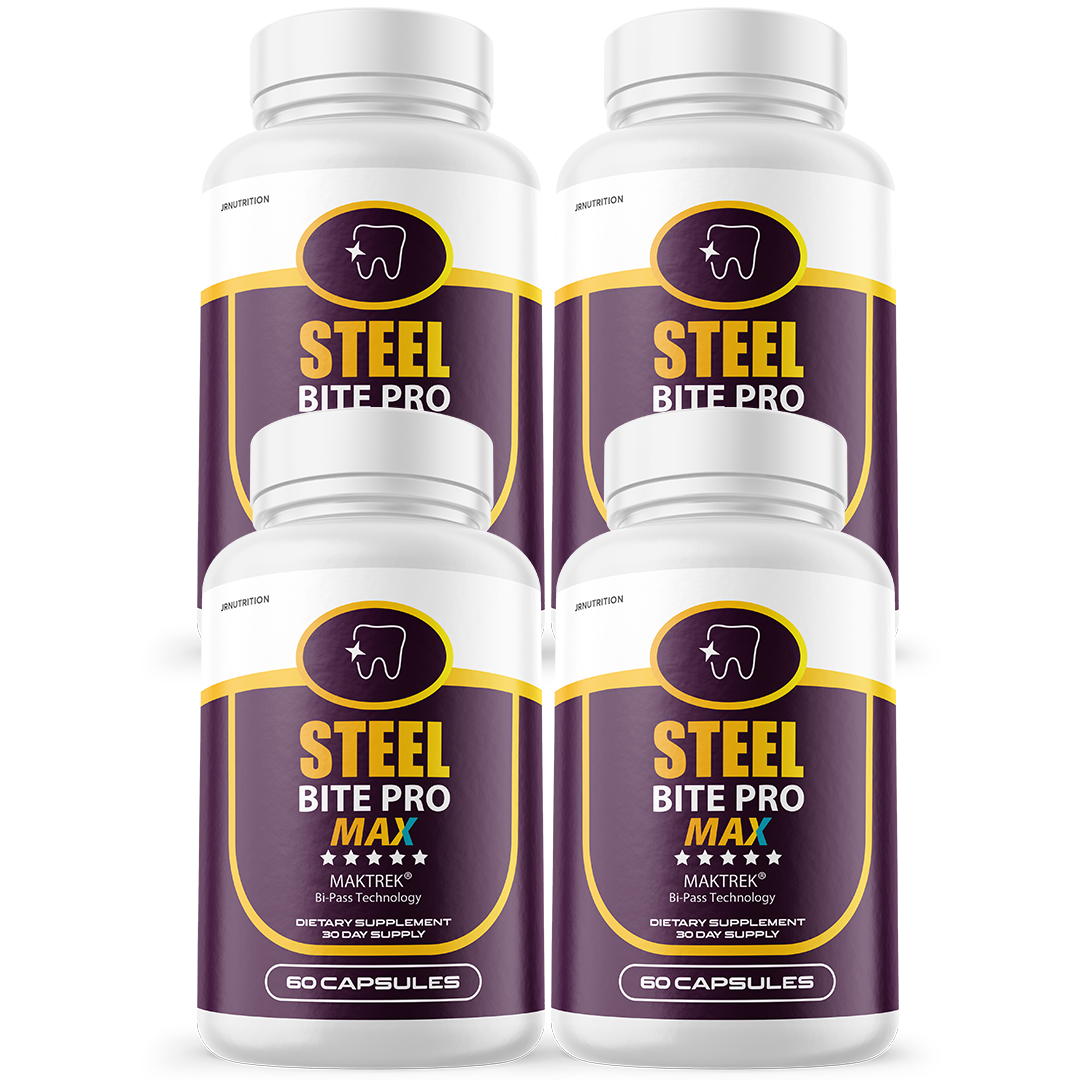 Steel Bite Pro - Dietary Supplement 60 Capsules (4 Pack)