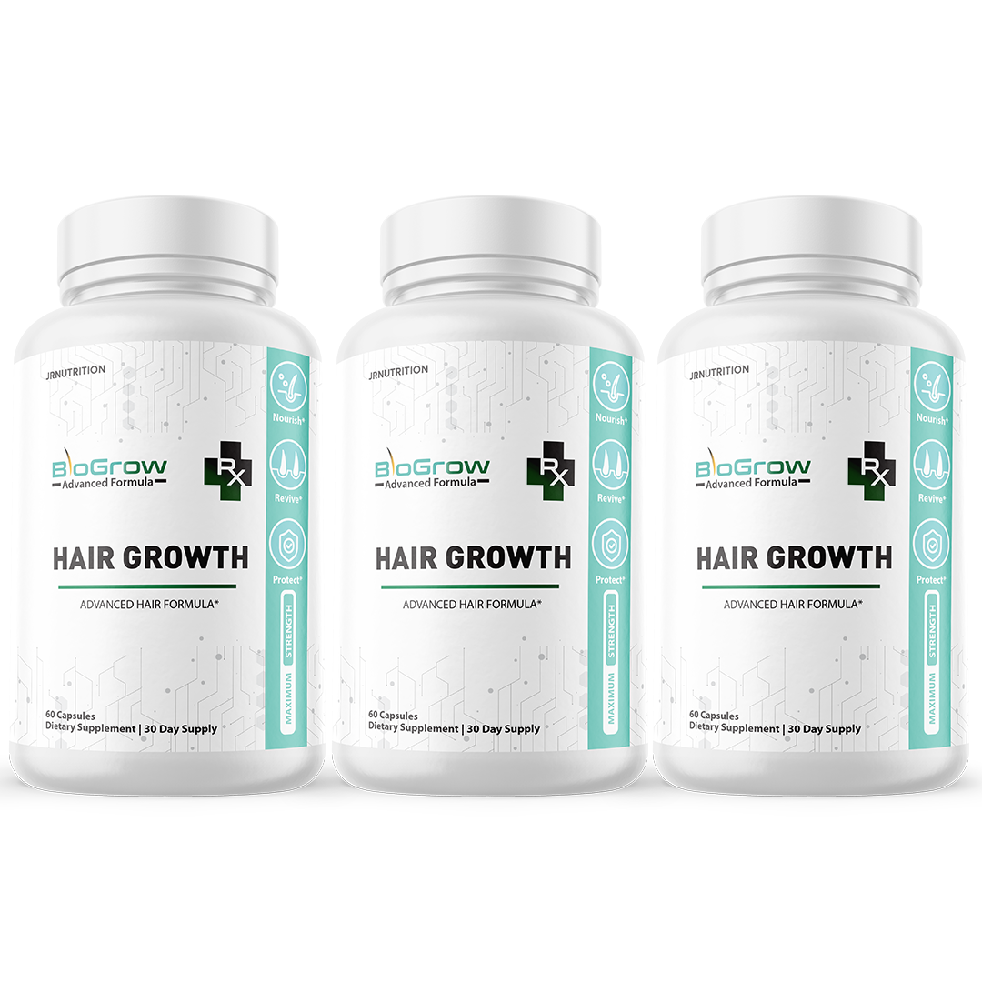 BioGrow - Hair Growth Dietary Supplement 60 Capsules (3 Pack)