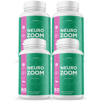 Neuro Zoom - Cognitive Support Dietary Supplement 60 Capsules (4 Pack)